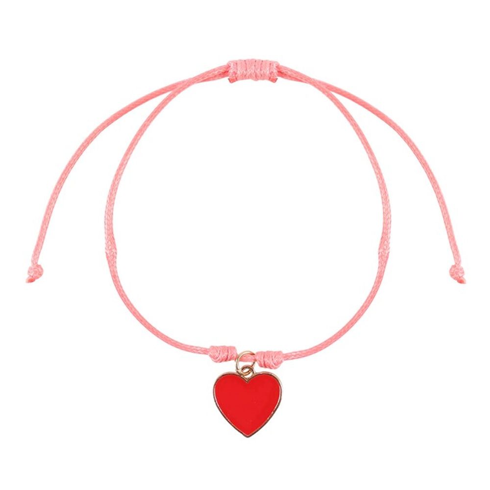 Pair of Besties Enamel Heart Charm Bracelets N/A