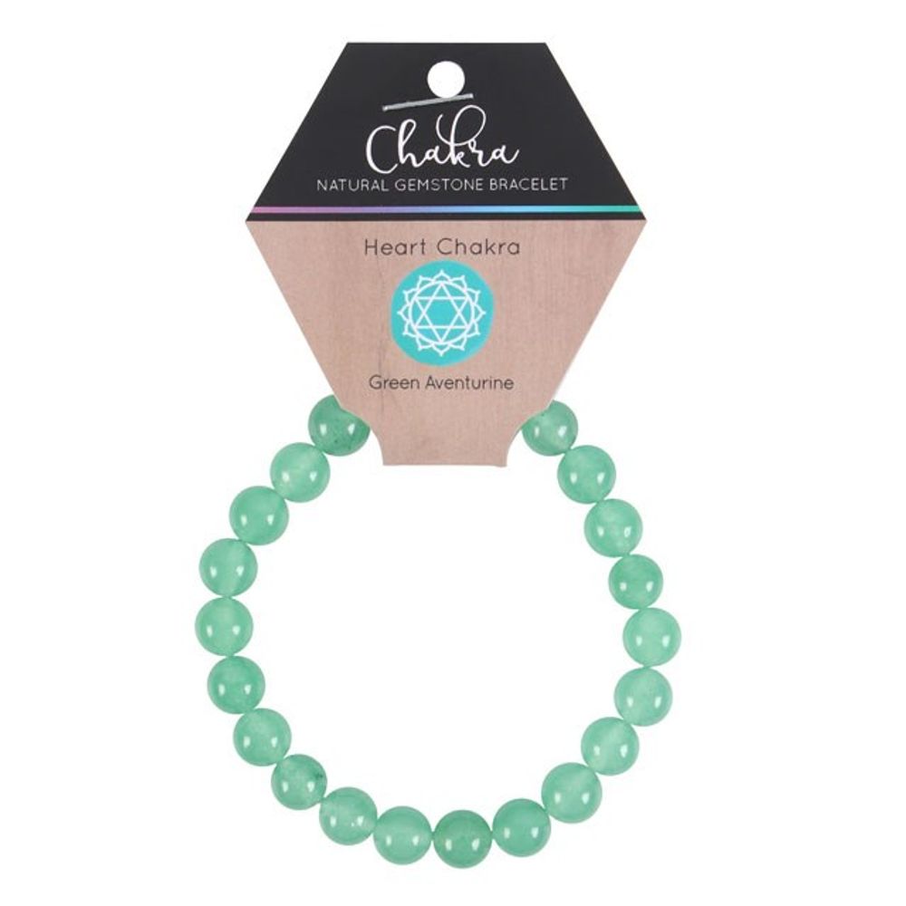 Heart Chakra Green Aventurine Gemstone Bracelet N/A