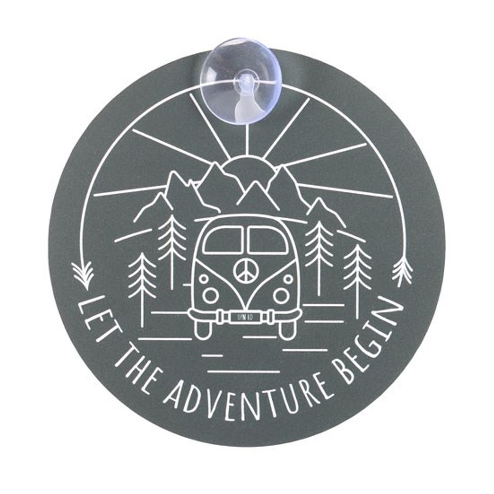 Let The Adventure Begin Window Sign N/A