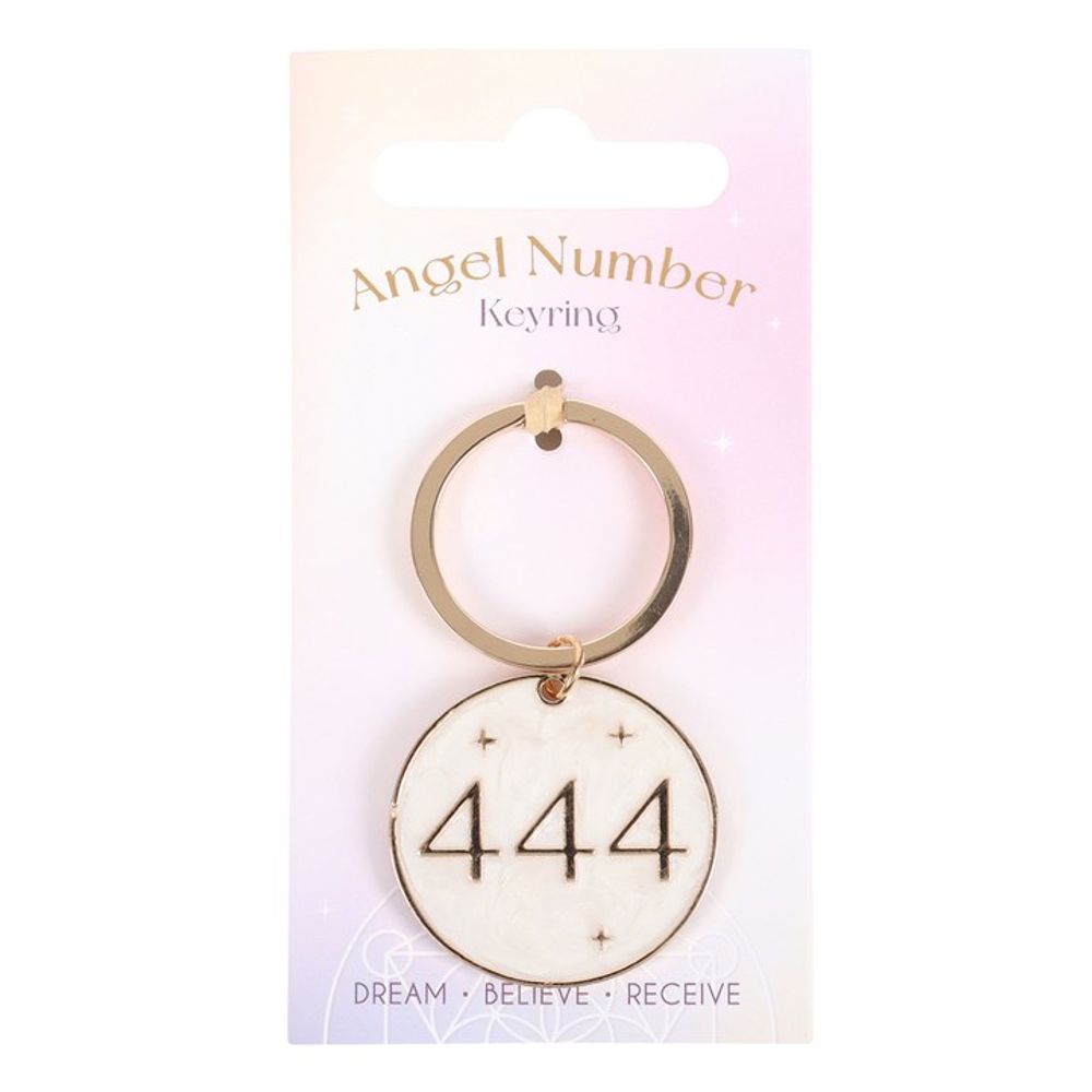 444 Angel Number Keyring N/A