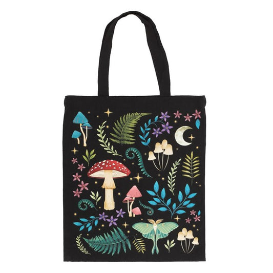 Dark Forest Print Polycotton Tote Bag N/A