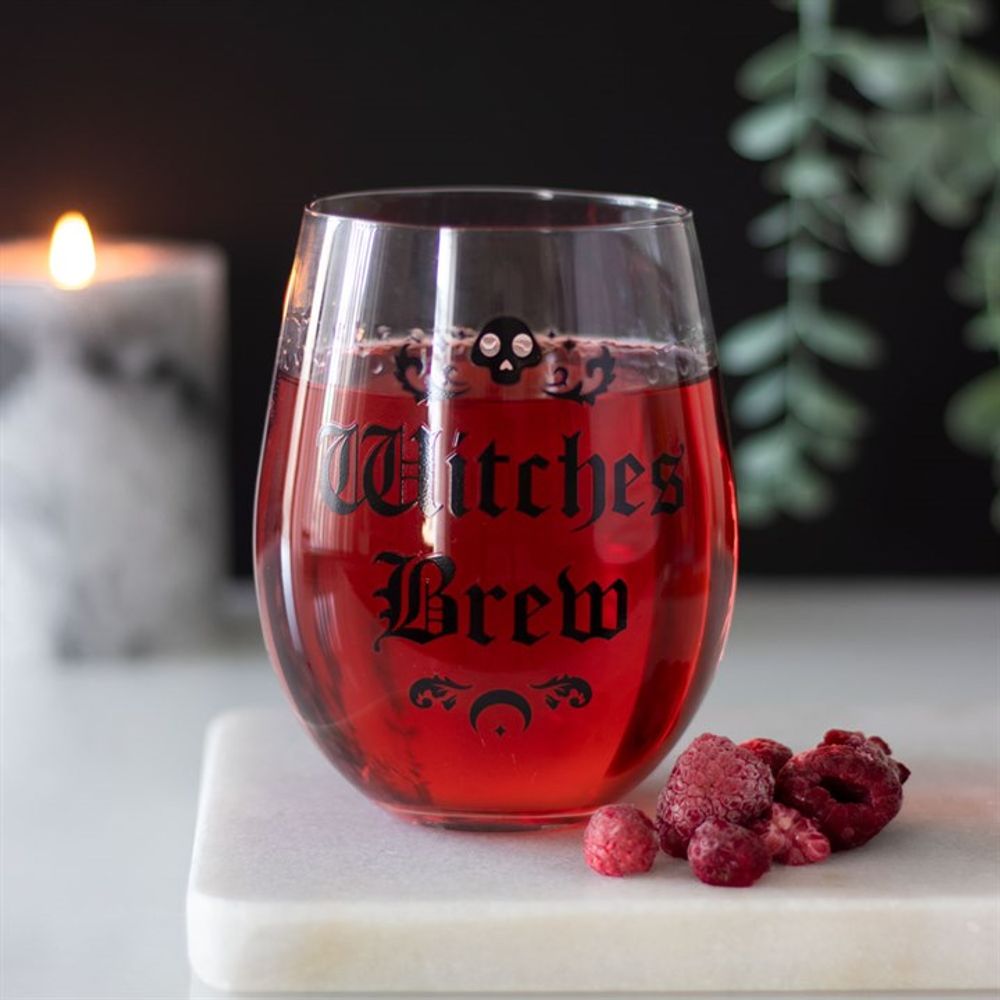 Witches Brew Stemless Wine Glass N/A