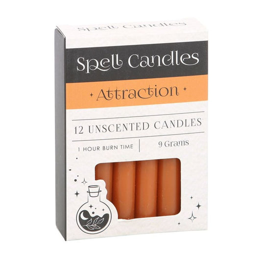 Pack of 12 Attraction Spell Candles N/A