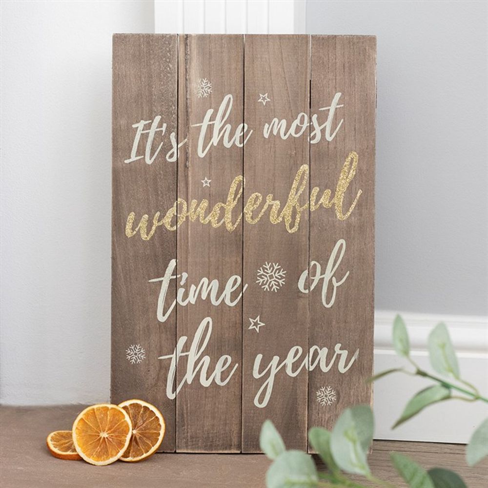 It's the Most Wonderful Time of the Year Wooden Plaque N/A