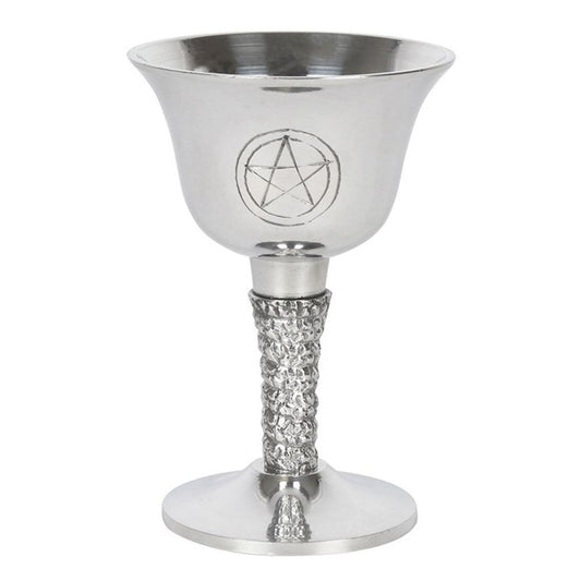 Silver Metal Pentagram Chalice N/A