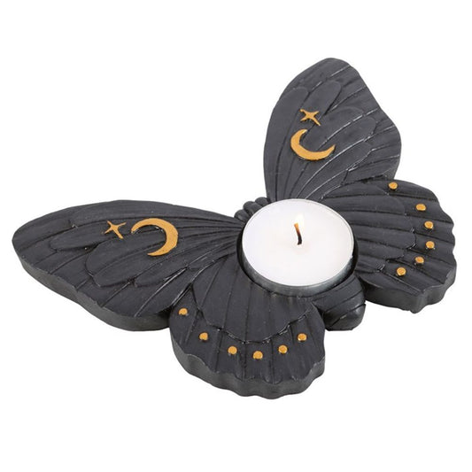 Black Moth Tealight Candle Holder N/A