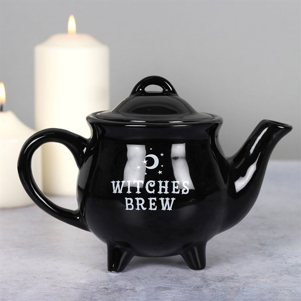 Witches Brew Black Ceramic Tea Pot N/A