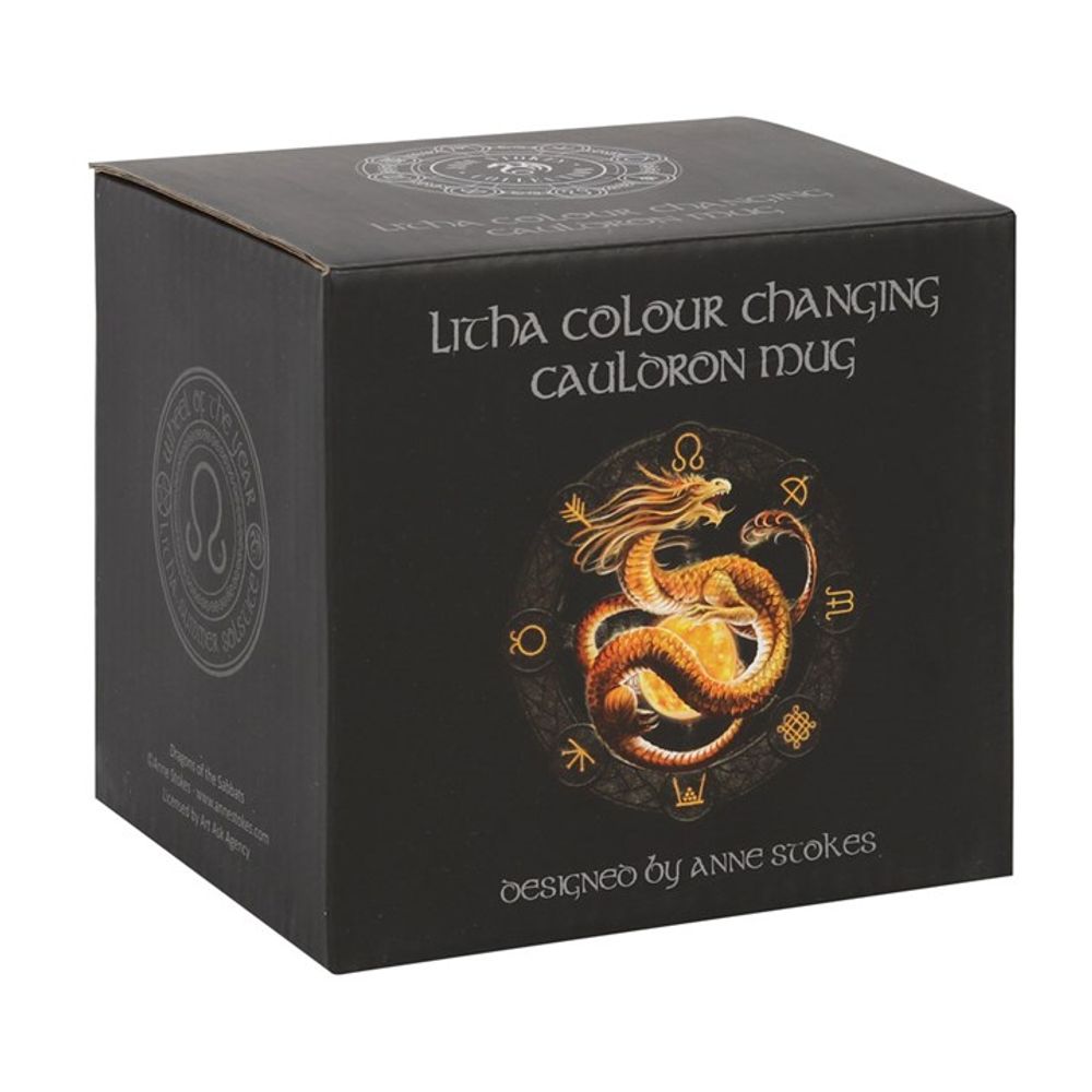 Litha Colour Changing Cauldron Mug by Anne Stokes N/A