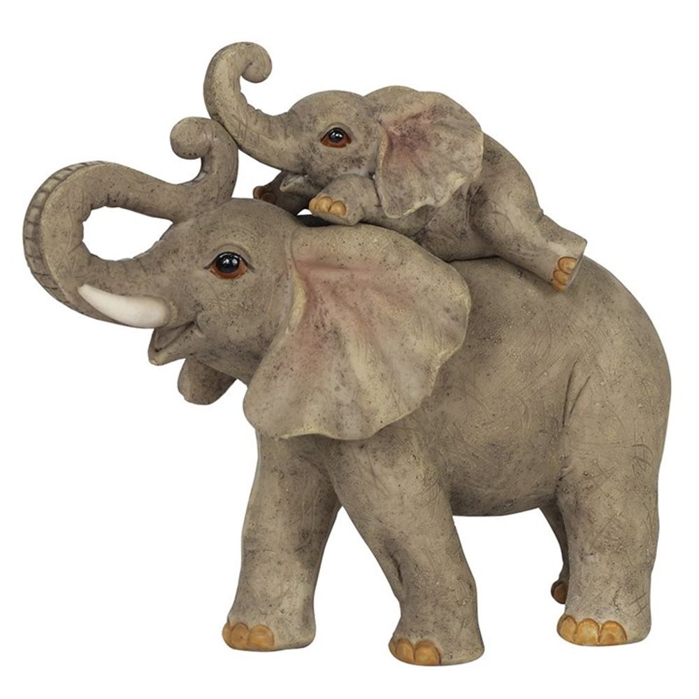 Elephant Adventure Mother and Baby Elephant Ornament N/A