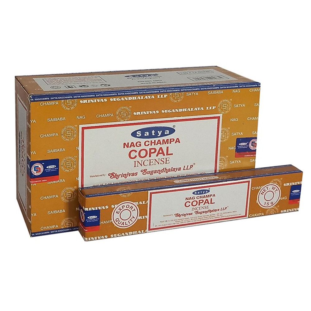 Set of 12 Packets of Copal Incense Sticks by Satya N/A