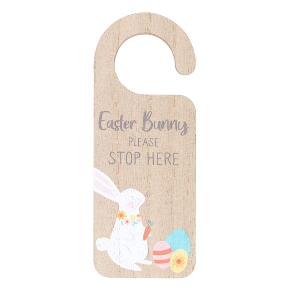 Easter Bunny Stop Here Door Hanger N/A