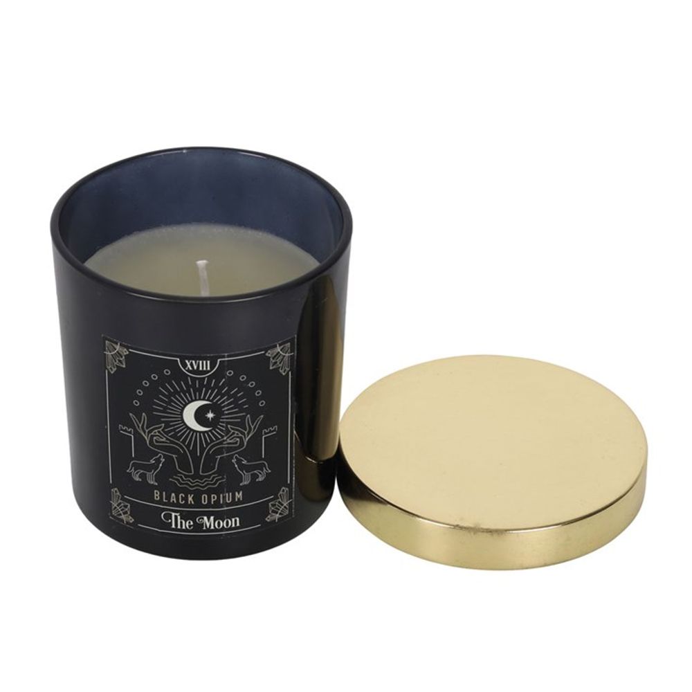 The Moon Black Opium Tarot Candle N/A