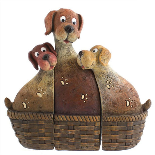 Dog Family In Basket N/A