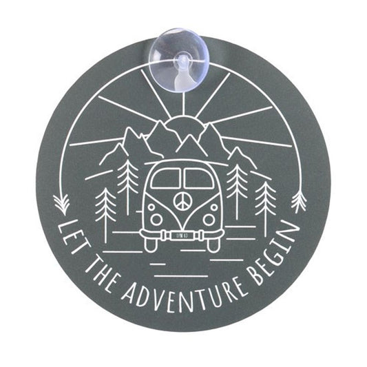 Let The Adventure Begin Window Sign N/A