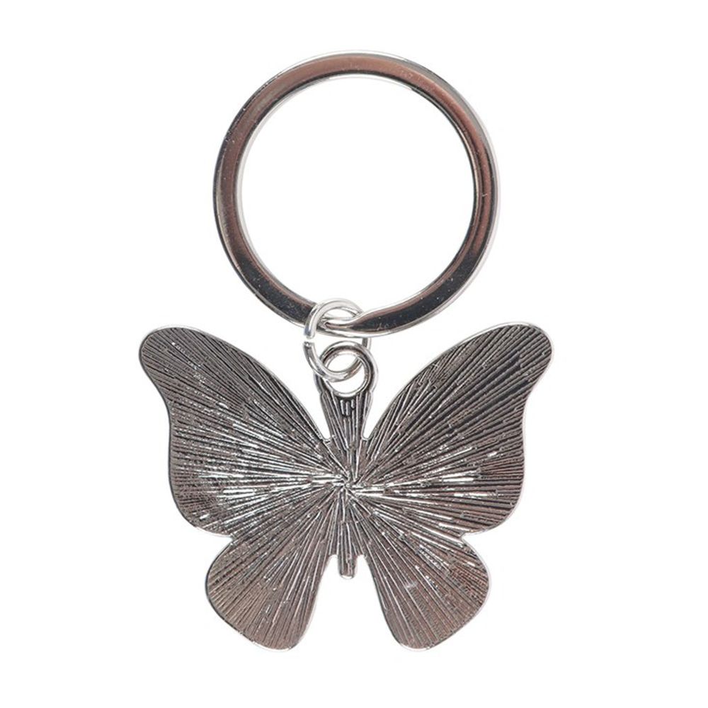 Silver Butterfly Keyring N/A