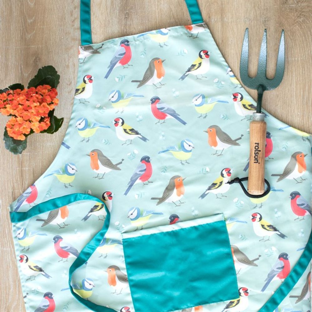 British Garden Birds Cotton Apron N/A