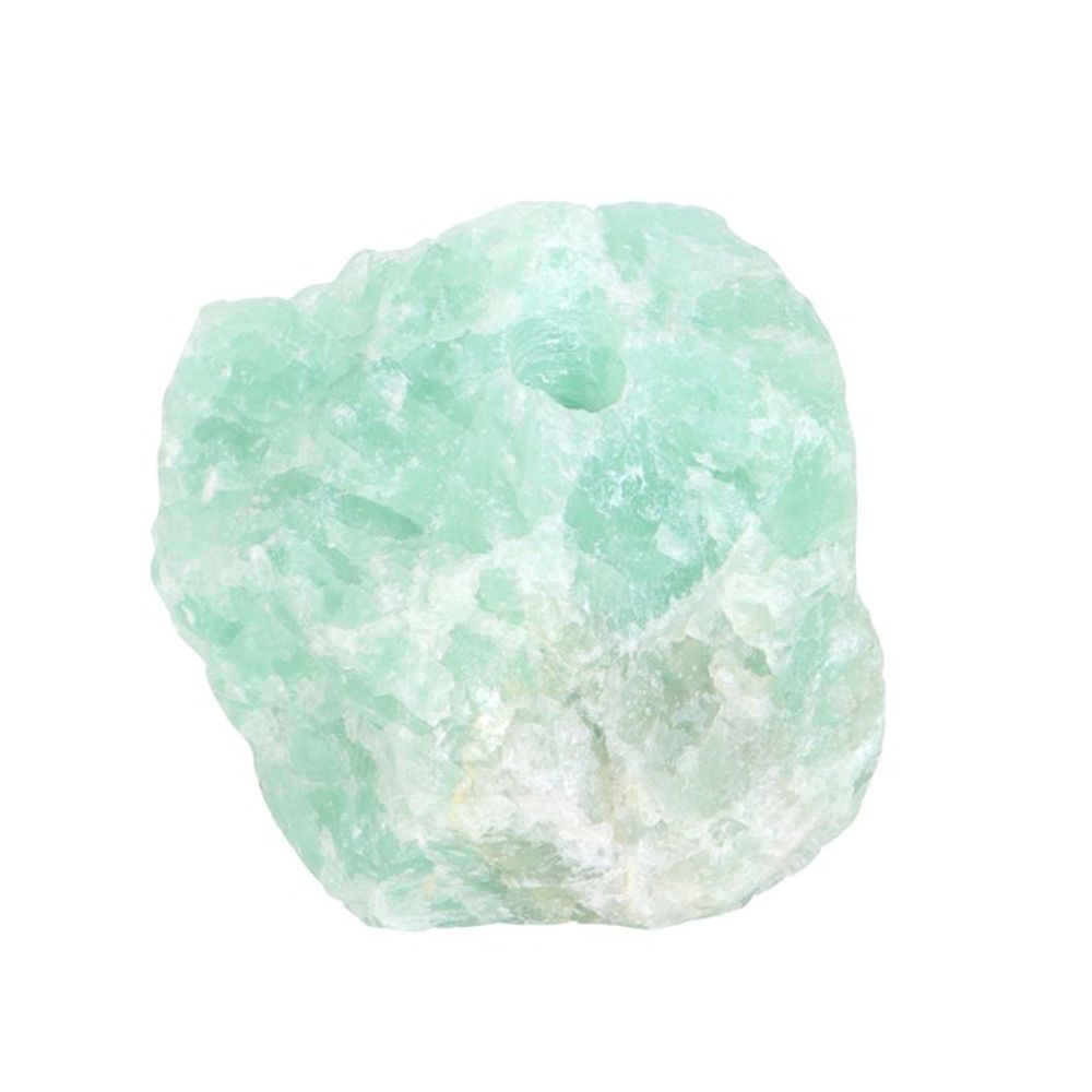 Green Fluorite Crystal Incense Stick Holder N/A