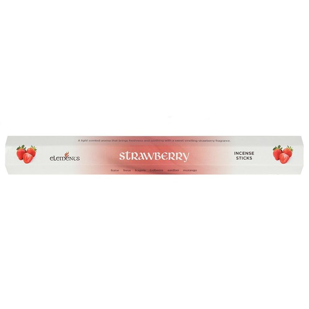 Set of 6 Packets of Elements Strawberry Incense Sticks N/A