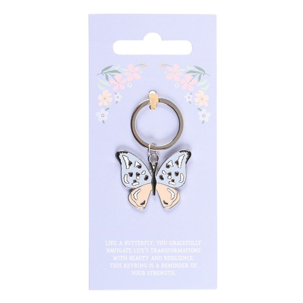 Silver Butterfly Keyring N/A