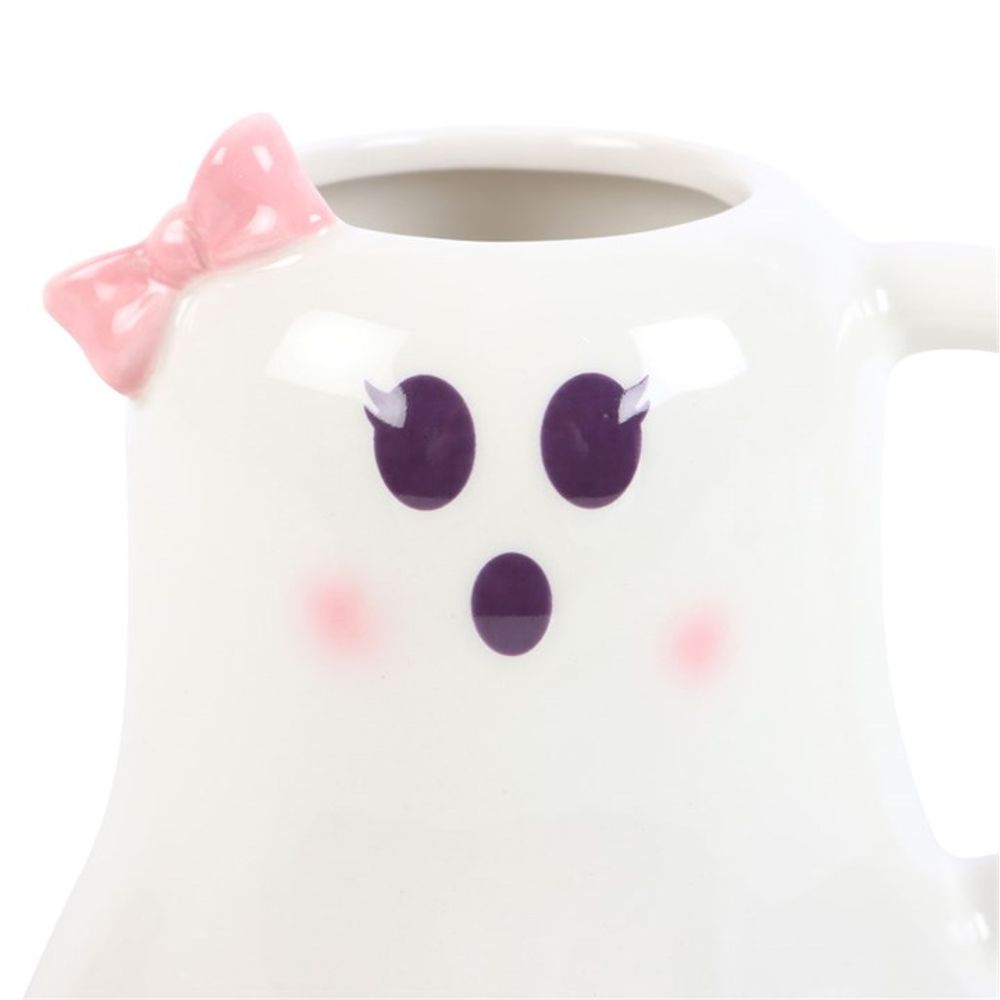 Mrs Boo Ghost Shaped Mug with Bow N/A