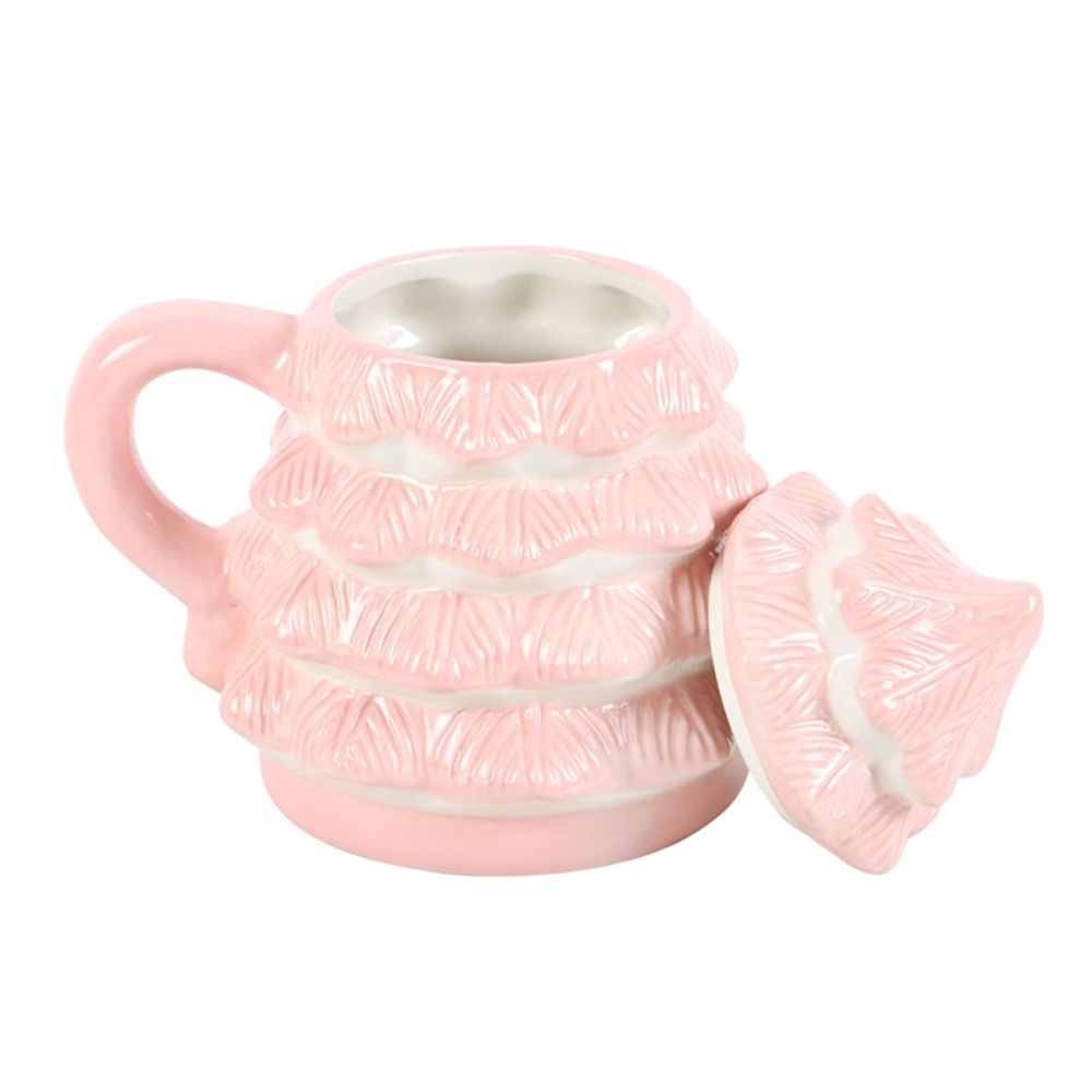 Pink Christmas Tree Shaped Mug N/A