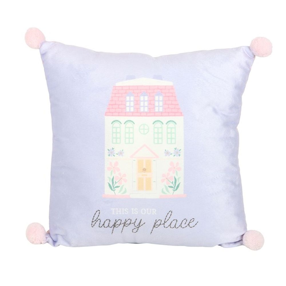 35cm Square This Is Our Happy Place Square Cushion N/A