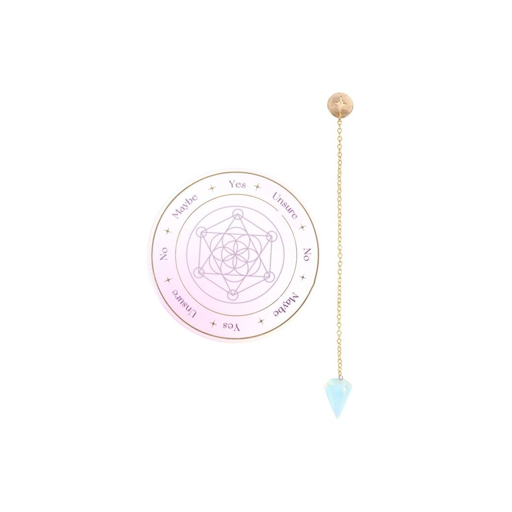 Opalite Pendulum Divination Kit N/A