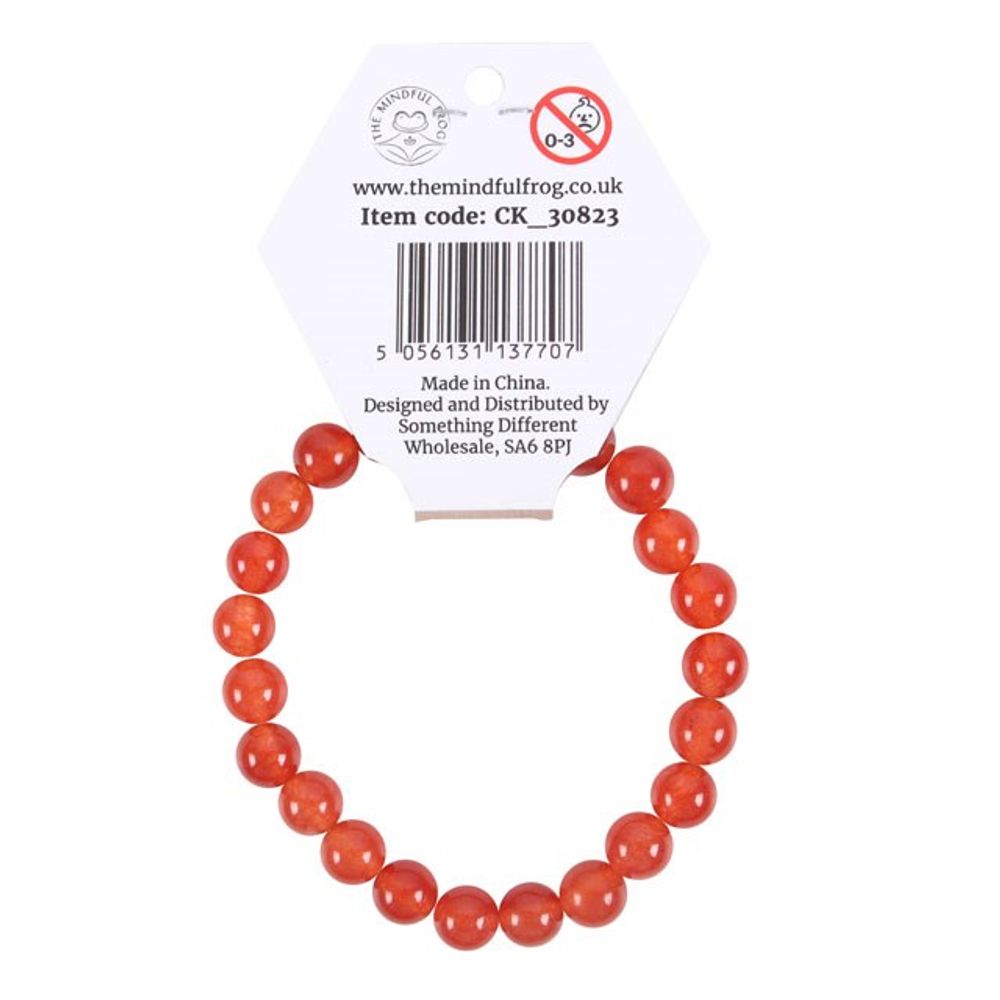 Sacral Chakra Carnelian Gemstone Bracelet N/A