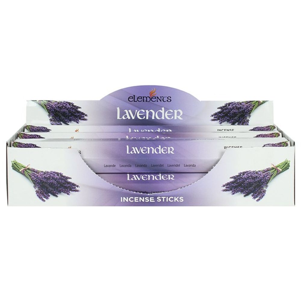 Set of 6 Packets of Elements Lavender Incense Sticks N/A