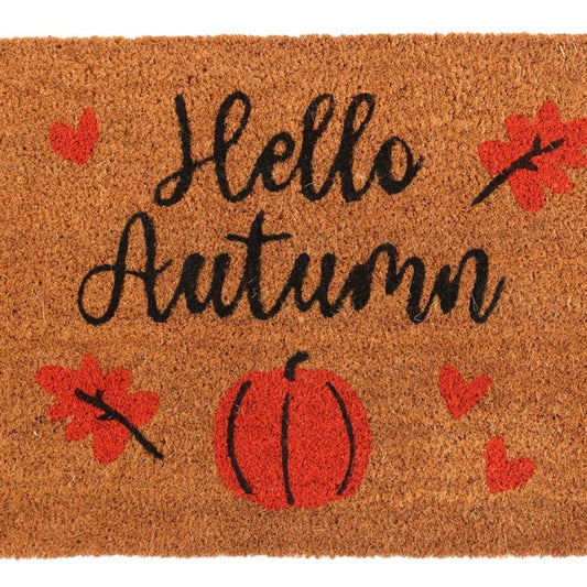 Natural Hello Autumn Doormat N/A