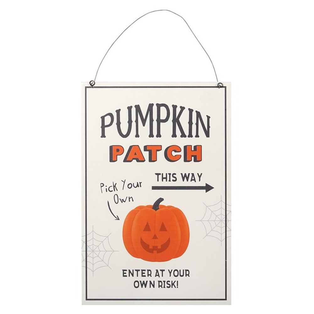 30cm Pumpkin Patch Hanging Sign N/A