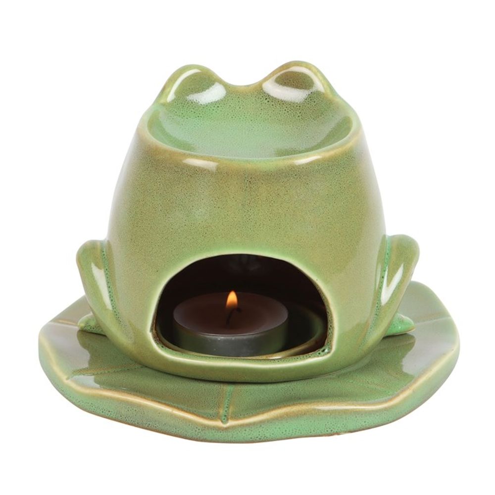 Frog Shaped Oil Burner on Lily Pad N/A