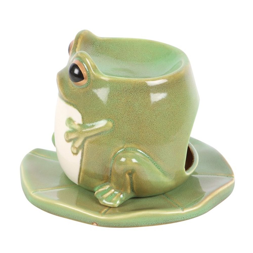 Frog Shaped Oil Burner on Lily Pad N/A