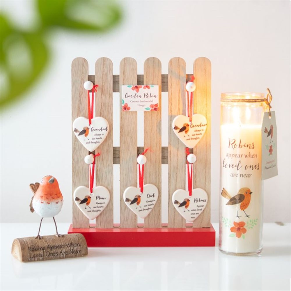 Robins Appear Cranberry Tube Candle N/A