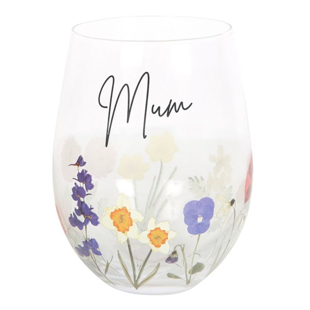 Mum Wildflower Stemless Glass N/A