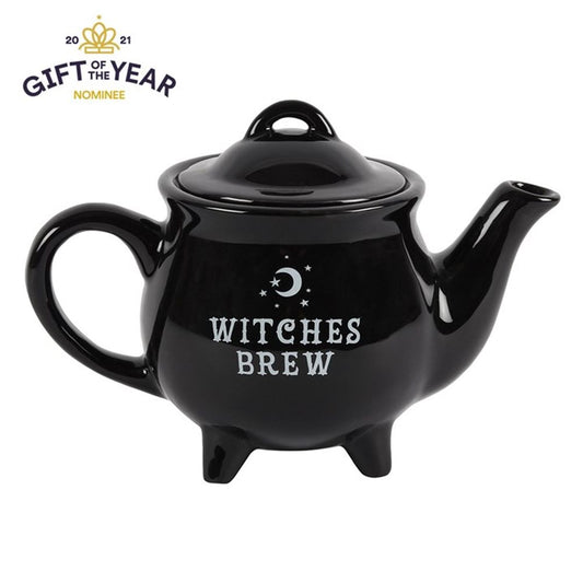 Witches Brew Black Ceramic Tea Pot N/A