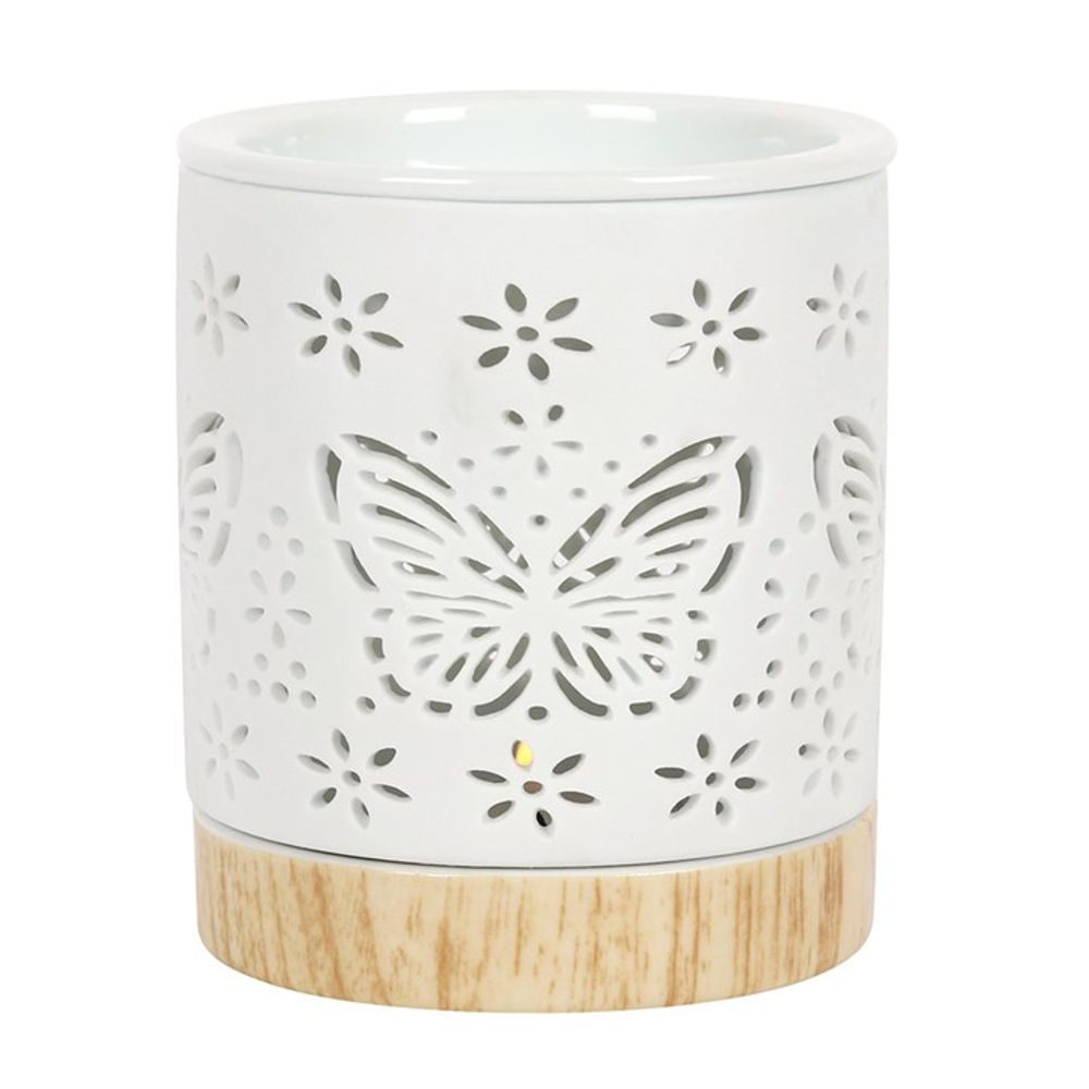 Matte Ceramic Butterfly Oil Burner N/A