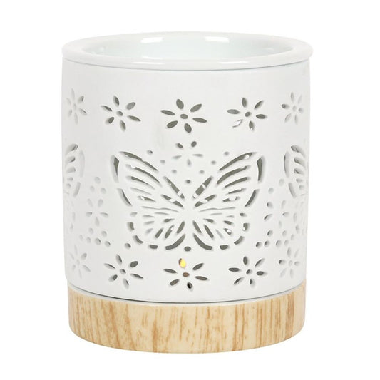 Matte Ceramic Butterfly Oil Burner N/A