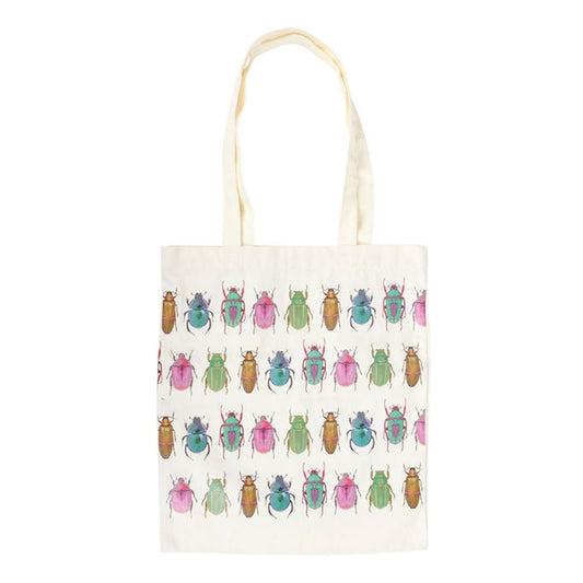 Beetle Print Polycotton Tote Bag N/A