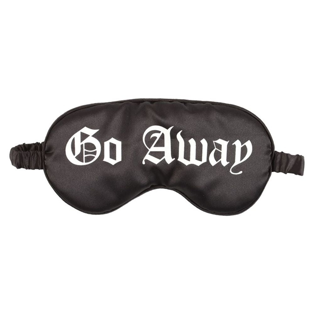 Go Away Gothic Satin Sleep Mask N/A