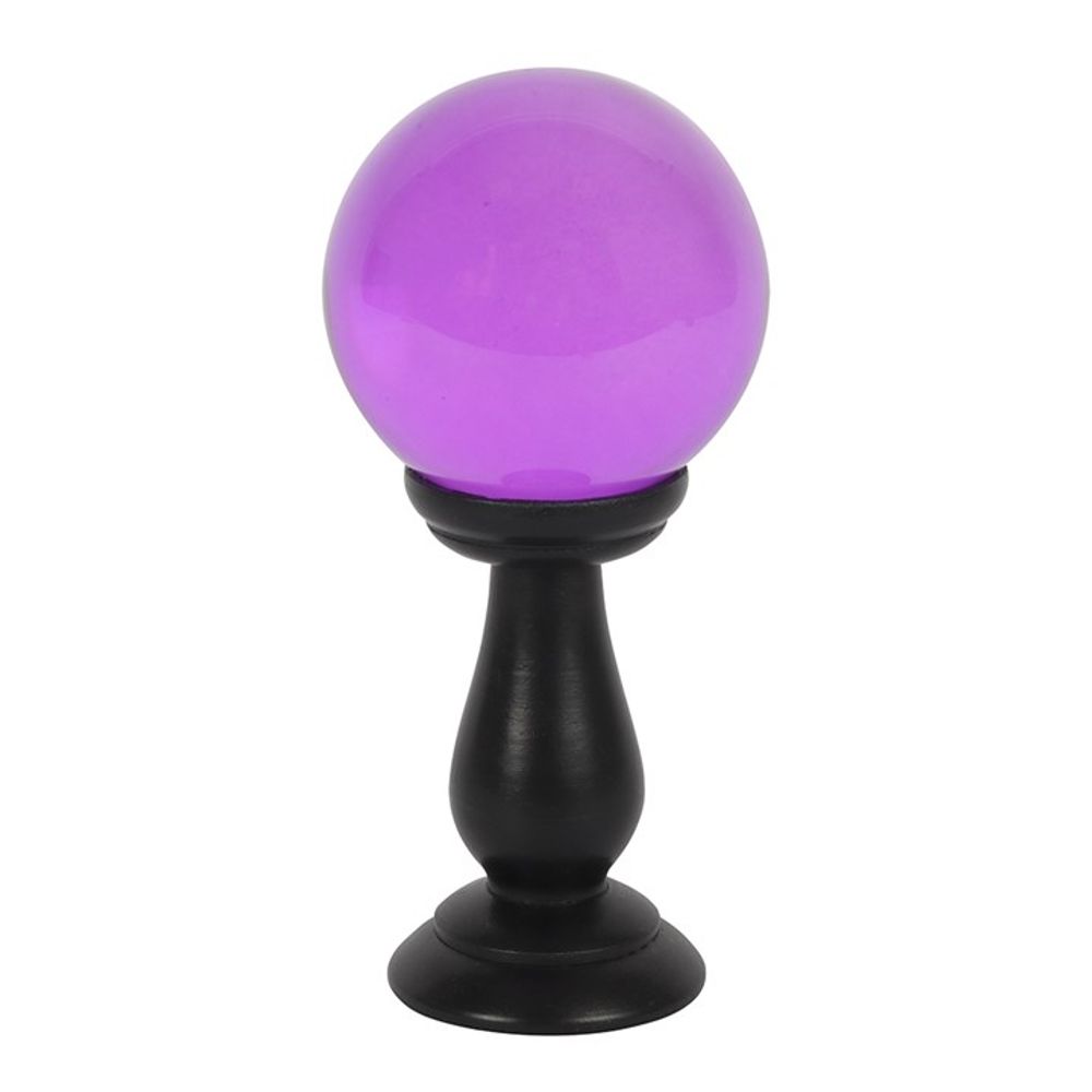 Small Purple Crystal Ball on Stand N/A