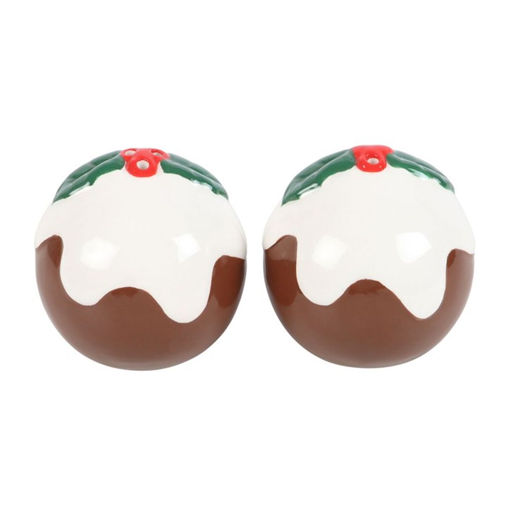 Christmas Pudding Salt and Pepper Shakers N/A