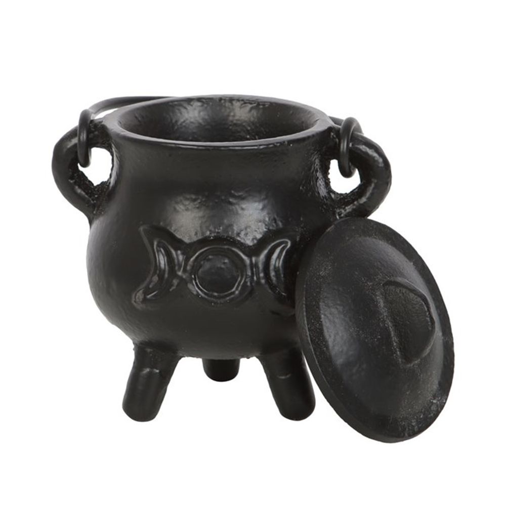 7.5cm Cast Iron Cauldron with Triple Moon N/A