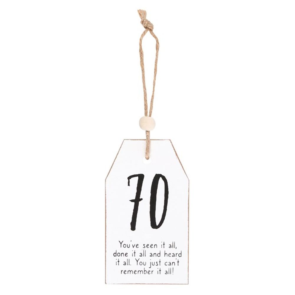 70 Milestone Birthday Hanging Sentiment Sign N/A