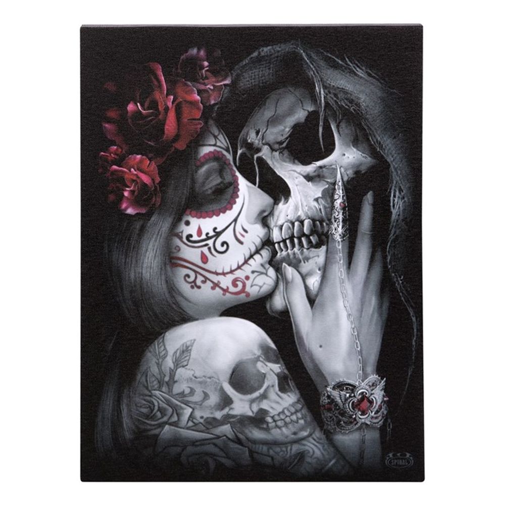 19x25cm Dead Kiss Canvas Plaque by Spiral Direct N/A