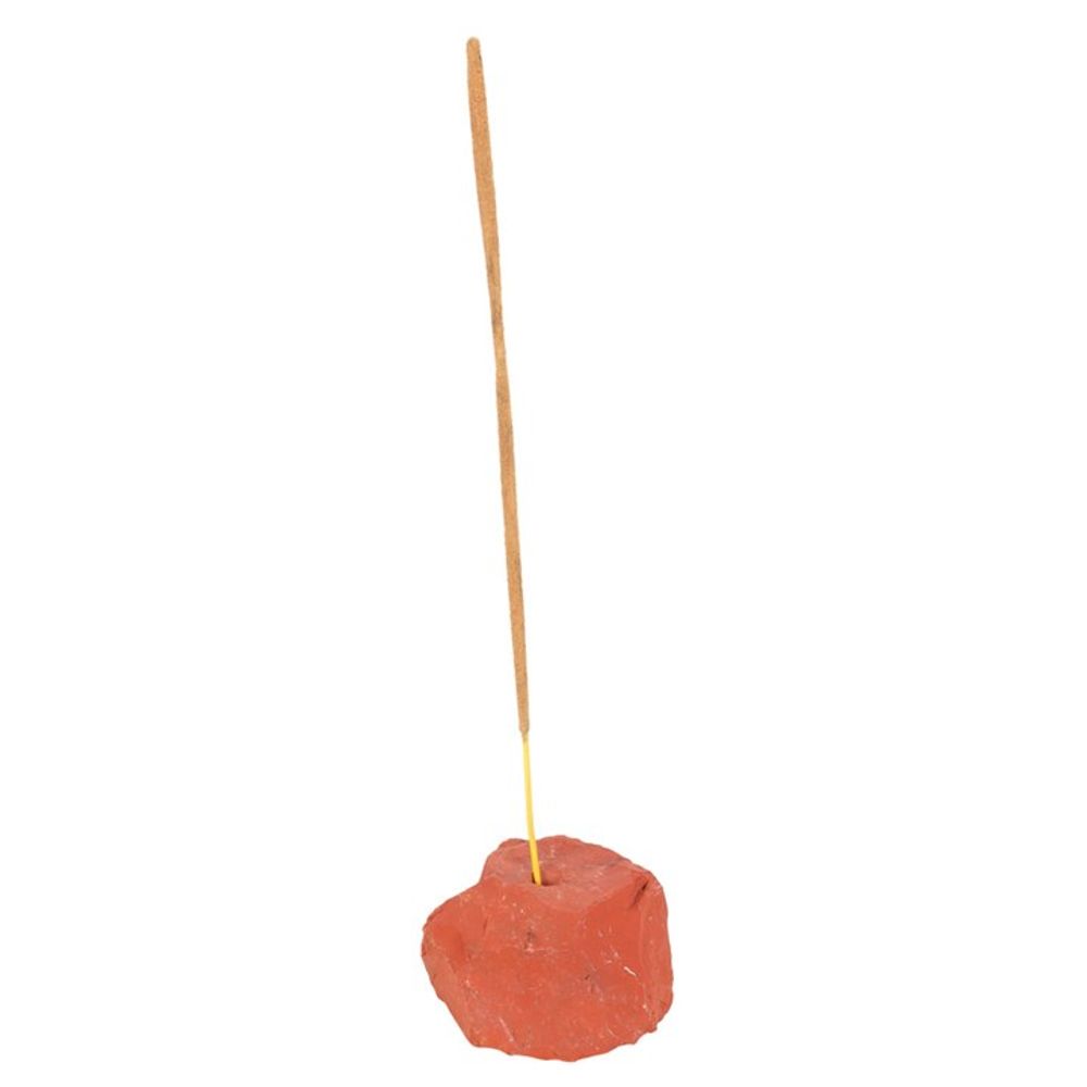 Red Jasper Crystal Incense Stick Holder N/A