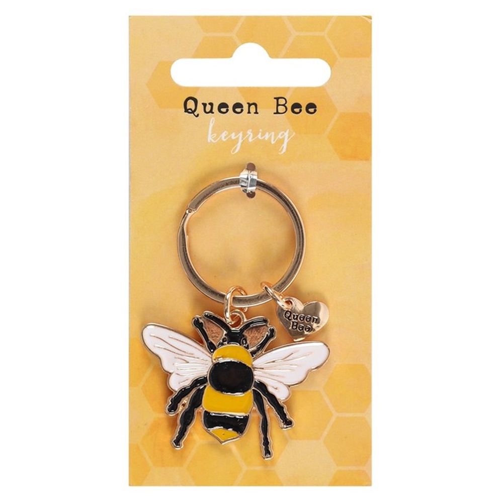 Queen Bee Enamel Keyring N/A