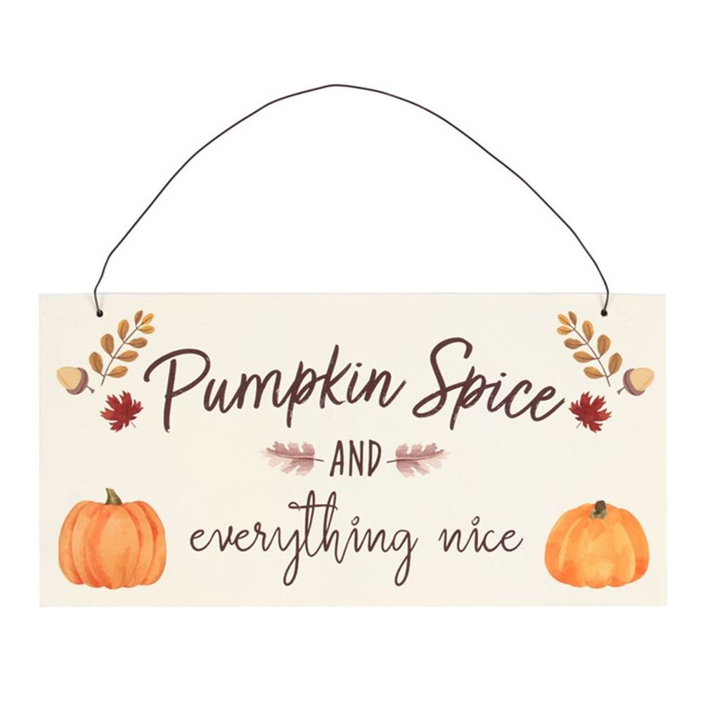 20cm Pumpkin Spice Hanging Sign N/A