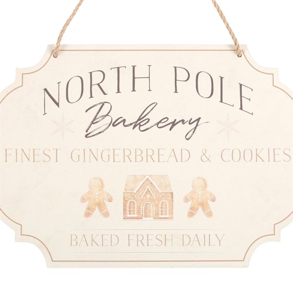 North Pole Bakery Hanging Sign N/A