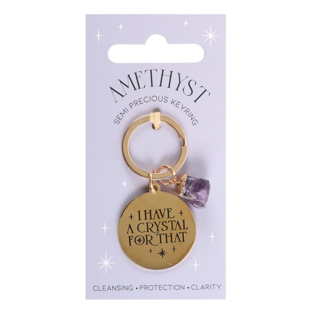 I Have a Crystal for That Amethyst Crystal Keyring N/A